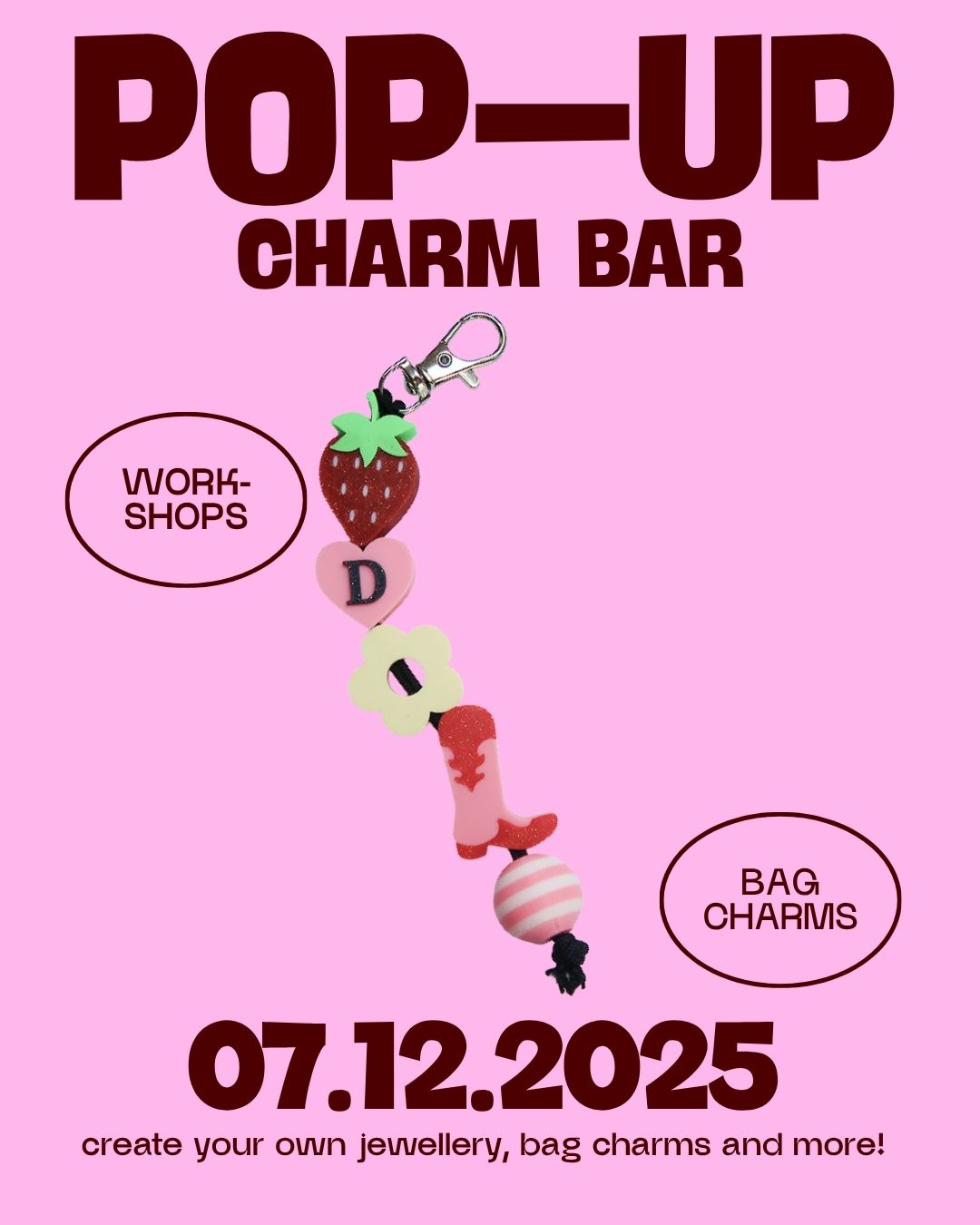 Jewellery workshop: Pop-up Charm Bar, Munich, 07.12.2025 13:30-14:30