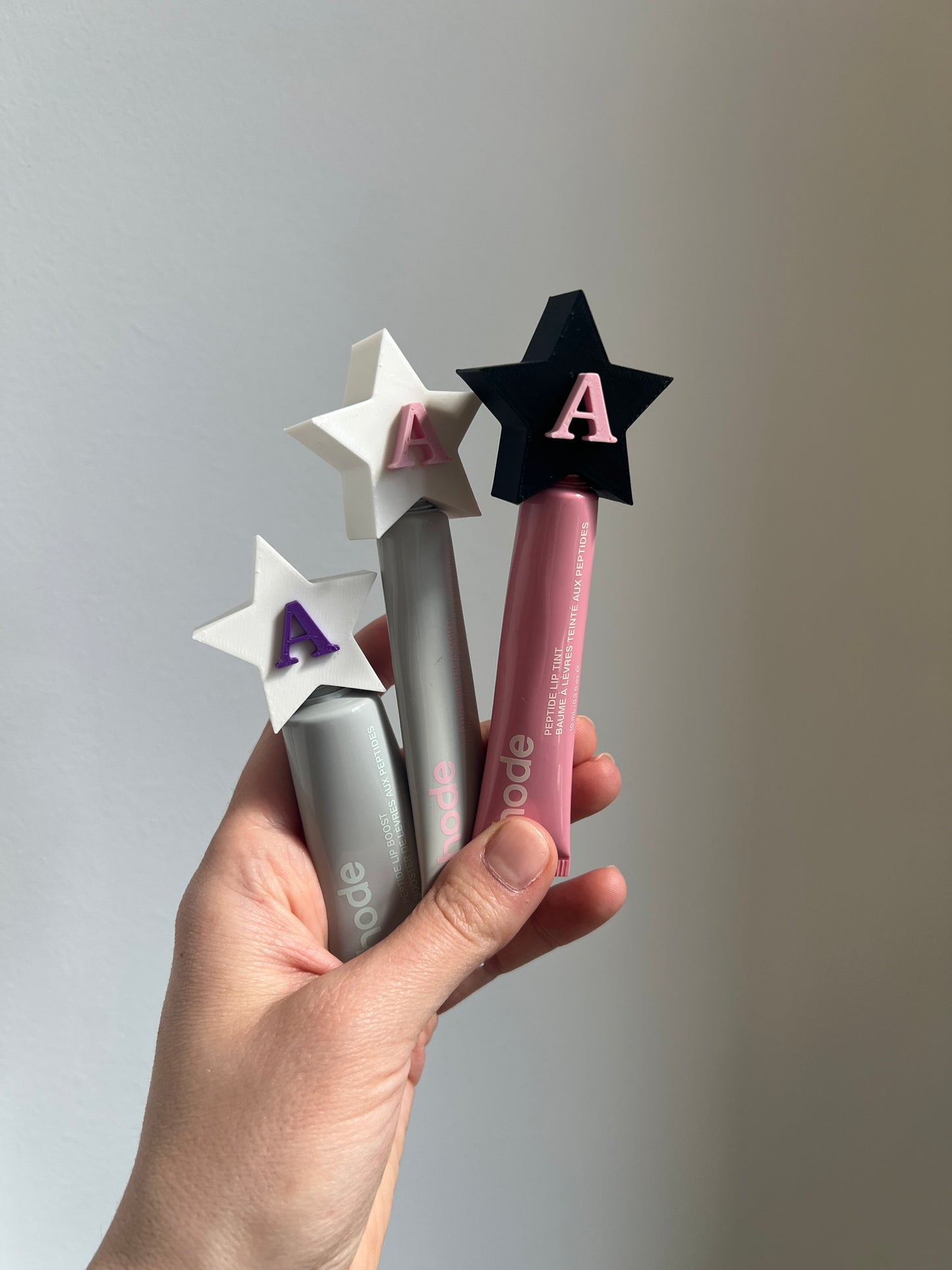 Star Lip Tint Cap Charm With Initials